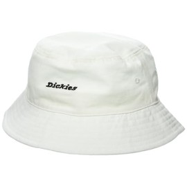 Dickies Men's Script Logo Canvas Bucket Hat, White, AL