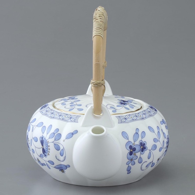 Narumi 9682-4370 Milan 19.7 fl oz (550 cc) Blue Flower