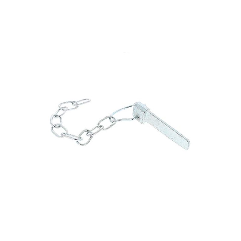 Cotter Pin & Chain Zinc Plated - Spring Loaded Ring