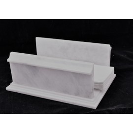 Nature Home Decor 307WZ White Marble Hand Towel Holder of Atlantic Collection