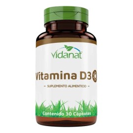 Vitamina D3 30 Cápsulas Vidanat | Sistema Inmune y Salud Ósea