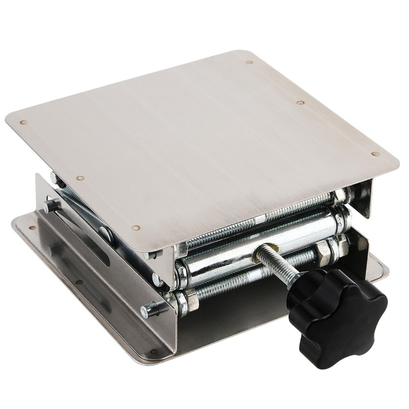 LEXININ 100 x 100mm Laboratory Lifting Platform, Stainless Steels Scientific