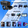 Motorcycle Phone Charger,Dual USB 6.8A Quick Charge 3.0 Motorcycle Handlebar