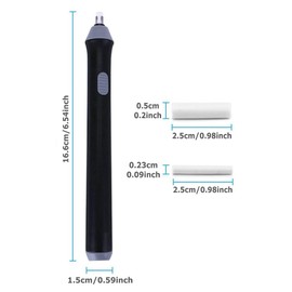 GuDoQi Pack of 140 Replacement Eraser Rubbers for Electric Eraser Refills, Replacement Eraser for Eraser Pen, 2 Sizes (2.3 mm, 80 Pieces and 5 mm, 60 Pieces)