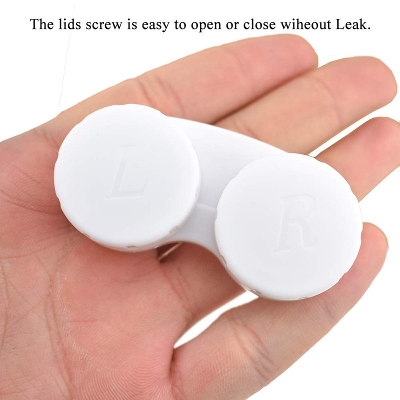 HAHIYO Contact Lens Case Box Holder Diameter 25mm Durable Leakproof