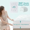 Hansleep Memory Foam Mattress Topper King, Gel King Mattress Topper