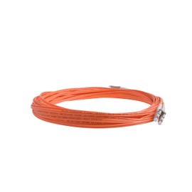 SpeedyFiberTX - 1-Pack 50 Feet Multimode OM1 62.5/125 Fiber Optic Patch Cable, Duplex LC to LC, Orange OFNR PVC Cable Jacket