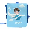 Eurofoto Children's Backpack with Name Erwin and Motif with Pilot