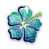 Magnet Hibiscus Flower Magnetic vinyl bumper sticker sticks to any metal fridge, car, signs 5"