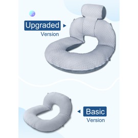 INSEN Reading Pillow, Back Pillow for Sitting in Bed for Reading, Nurse & Relax, Reading Pillow for Adults, Moms & Kids, Sit Up Pillow for Bed (Upgrade-Dot Velvet-Grey, Upgraded)