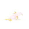 WitnyStore Tiny 1½" Pink Yellow Dolphin Bend Tail Figurine -