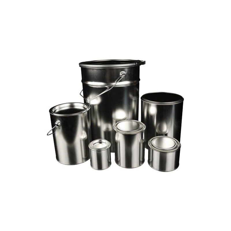 Empty tin, tin, paint can, paint can, made of tinplate,