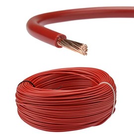 BMF DIRECT TRI RATED 12V 240V RED/BLACK PANEL & POWER SWITCH AUTO CABLE WIRE AUTOMOTIVE Red 2.5mm² (30 Amp), 20 Metres