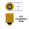 Bulbrite Incandescent C7 Candelabra Screw Base (E12) Light Bulb, 7