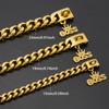 Gold Dog Collar Chain with Pendant Tag,Stainless Steel Walking Metal