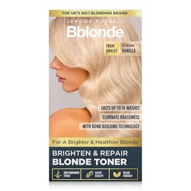 Jerome Russell Bblonde Brighten & Repair Blonde Toner – VANILLA | Fixes Brassiness | Creates Bright Blonde Tones | Repairs Damage with Bond-Building Care | Ammonia-Free & Vegan
