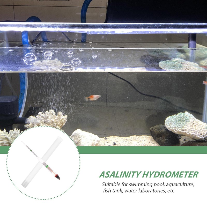 Yardwe 1 Set Density Meter for Saltwater Aquariums Water Hydrometer