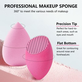Make up Sponges for Foundation - Blender Beauty Soft Foundation Sponge, High Density Makeup Sponge for Foundation, Liquid, Creams and Powders