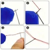 4 PCS Bobbin Cases with 25 Sewing Machine Bobbins with
