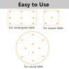 Glass Table Top Bumpers 20PCS 18mm Non Adhesive Medium Rubber