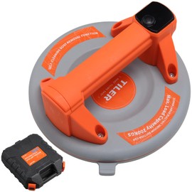Glass Suction Cups to Lift Large Glass,280 LBS Max Load Electric Vacuum Suction Cup with Non-Slip Handle, Heavy Duty Lifter for Lifting Glass, Tile, Granite, Metal, Furniture