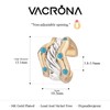 VACRONA Ear Cuff Earrings for Women 14K Gold Plated Single