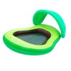 Inflatable Pool Lounger PVC Avocado Modeling with Sunshade Net Pool