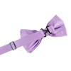 TIE G Solid Color Pre-tied Bow Tie and Pocket Square