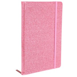 Lurrose Elastic Band Journal Glitter Notebook, Perfect for Daily Use, Travel Diary, Business Notepad, Small Notepad for Girls and Women
