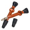 Valvula Francesa Tubeless Bicicleta Largo Aluminio MTB 40mm Par (Rojo)