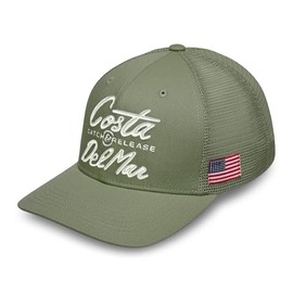 Costa Del Mar Mens Motto Trucker, Dark Sage, One Size