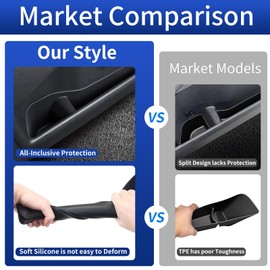 Car Door Panel Storage Box Suitable for 2024-2026 Lexus Gx550 & 550h Silicone Door Slot Storage Box Internal Modification Lexus gx 550 Accessories