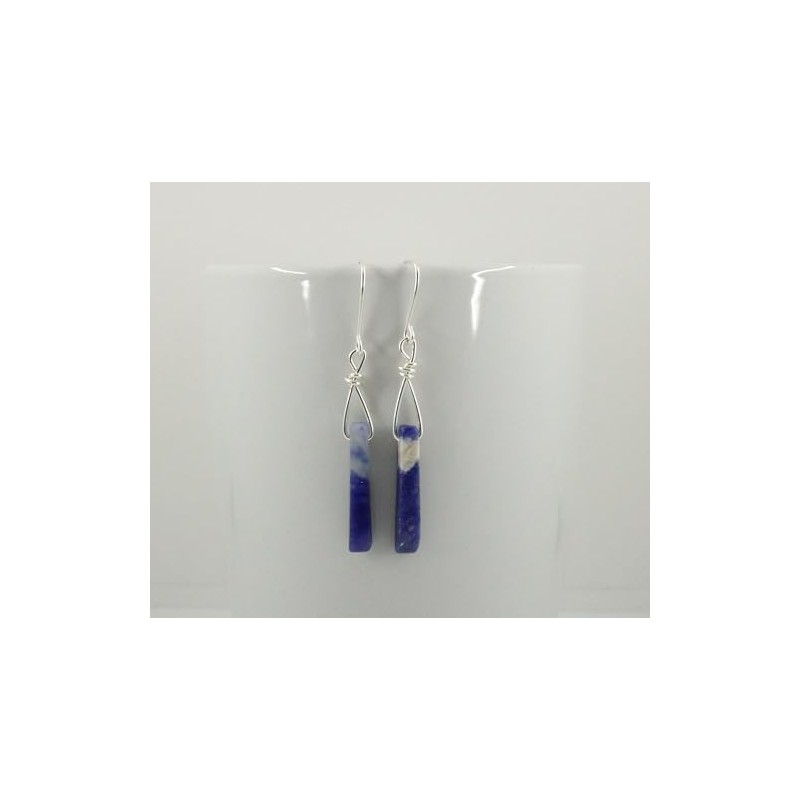 Ohrringe POLA Sodalith Versilbert