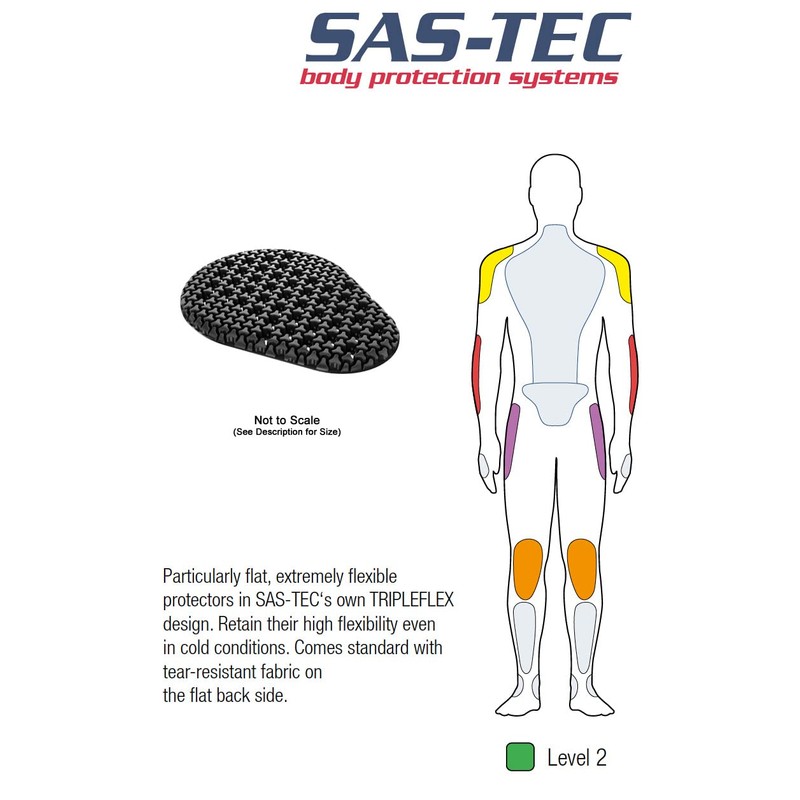 SAS-TEC Tripleflex Ventilated CE UKCA Level 2 Flat Design Body