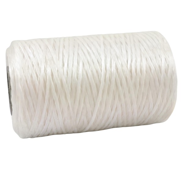Kulay Artificial Deer Sinew White Waxed Flat Polyester Thread for