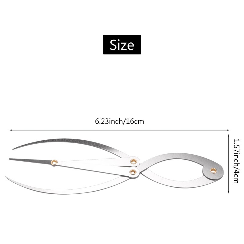 Tsudoku Mean Calipers Golden Ratio Calipers Stainless Steel Eyebrow Ruler