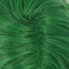 VGbeaty Adult Green Wavy Wig with Purple Scarf Women Side-swept