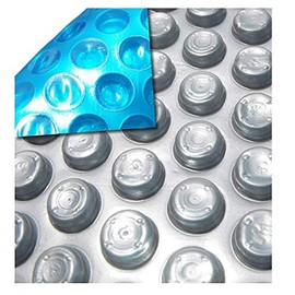 MidWest Canvas Space Age 4-Foot-by-8-Foot Rectangle Solar Cover | 12 Mil | Heating Blanket for In-Ground and Above-Ground Swimming Pools or Spa | Place Bubble-Side Facing Down in Pool