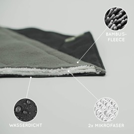 Waschbare Slipeinlagen mit Diskreter Damenbinden Tasche | Mittelstarkes Set | Zero Waste Binden Waschbar | Wiederverwendbare Binden | Umweltschonende Produkte | Damenbinden Waschbar | Bambaw