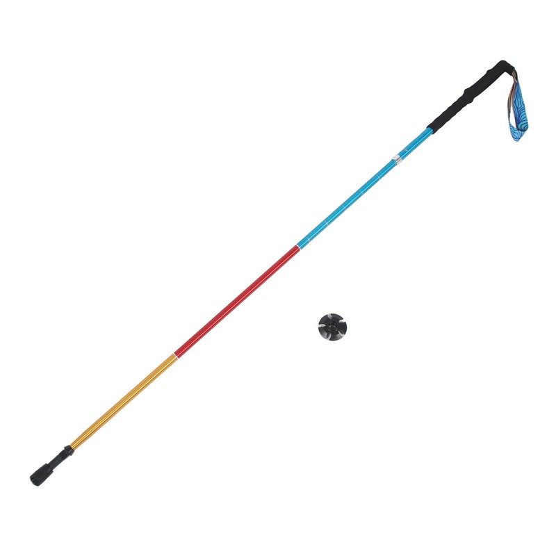 Walking Stick Telescopic Adjustable Length Anti Shock Foldable Portable Lightweight