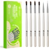CHERIMOYA Kit 6 Pinceles Nail Art Perla Blanca
