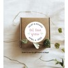 Let Love Grow Stickers, Wedding Favor Stickers, Greenery Theme, Round