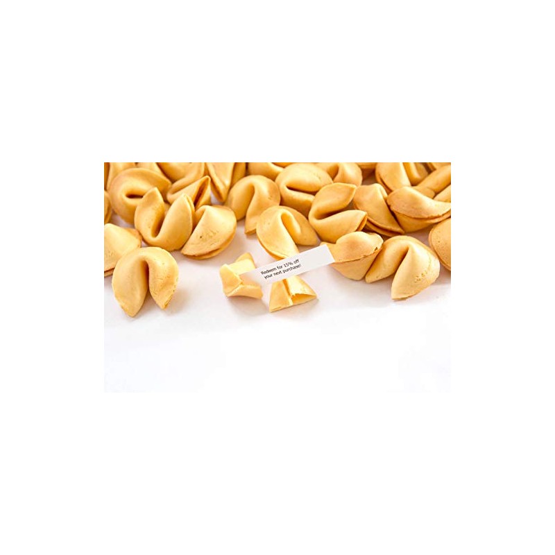 Custom Fortune Cookies - 500 cookies - Gourmet Vanilla flavor