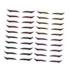 Mikinona 20 Pairs Reusable Eyeliner Stickers for Eye Makeup Fashionable Eye Skin Stickers Mixed Colors and Daily Looks Easy to Apply and Share with Friends