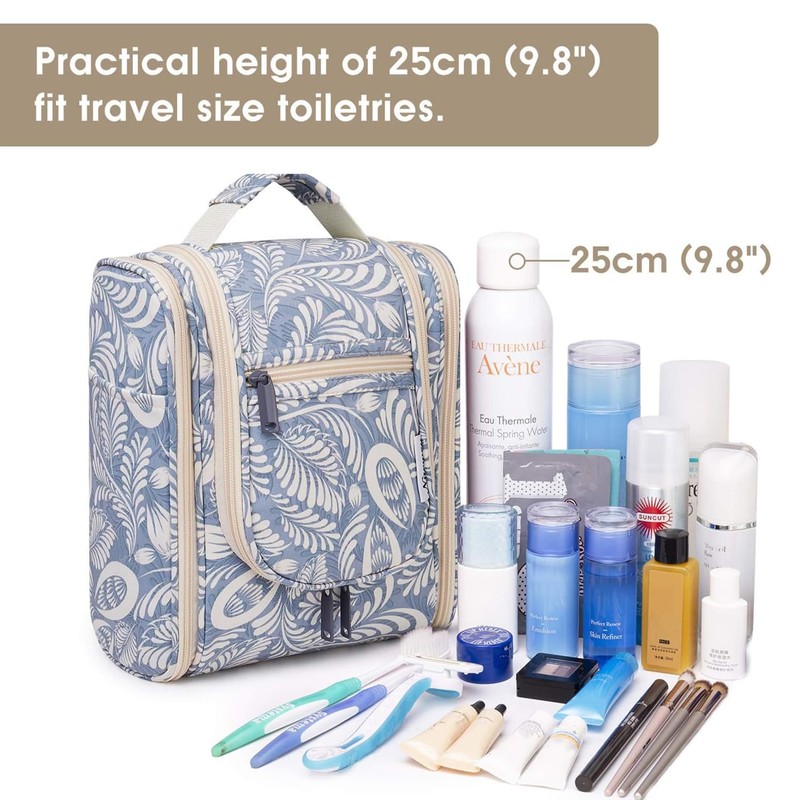 Narwey Small Hanging Toiletry Bag Women Travel Makeup Bag Organizer