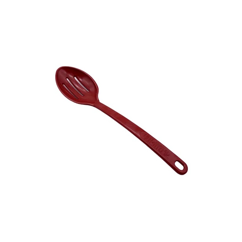 Robinson Ultratemp Red Slotted Serving Spoon 2115-1 400°F Heat Cap