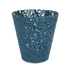 balvi Waste Paper Bin Letters Colour Blue Original Waste Paper Bin Made of Assembled Letters Ideal for