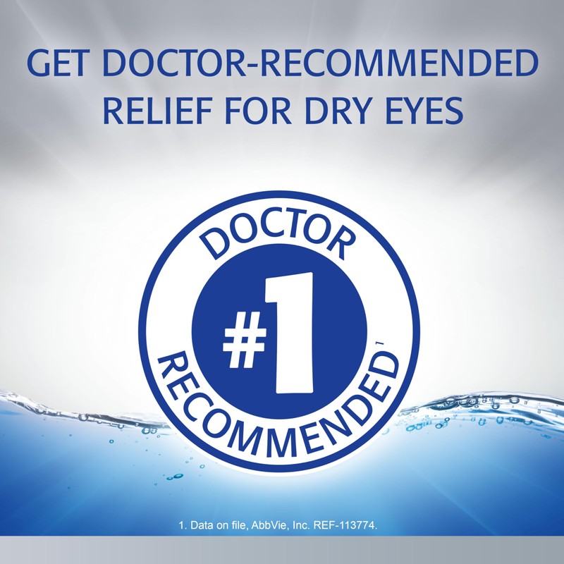 Refresh Optive Advanced Lubricant Eye Drops For Dry Eyes, 0.33