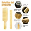4 Piezas Peine De Acero Inoxidable Para Barbería