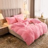 Uhamho Faux Fur Velvet Fluffy Bedding Duvet Cover Set Down